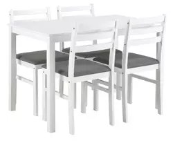 Alikantės valgomojo stalo komplektas 110x70x74,5 cm Stalas + 4 kėdės