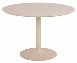 Ibiza valgomojo stalas, Viršutinis MDF stalviršis smėlio spalvos, Plieninis smėlio spalvos, Ø110x74 cm