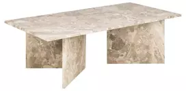 Vega žurnalinis staliukas, Viršus marmurinis rudas, marmurinis rudas, 140x70x42 cm
