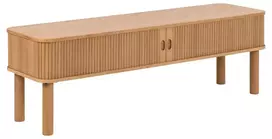 Langley TV spintelė, Viršus ąžuolo fanera, ąžuolas, 140x40x45 cm