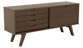 A-Line bufetas, Viršutinė dalis iš dūminio ąžuolo lukšto, iš dūminio ąžuolo lukšto, 160x45x72 cm
