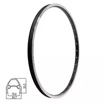 Ratlankis J19SB 26" // V-Brake, 32H, kniedytas, dvigubas