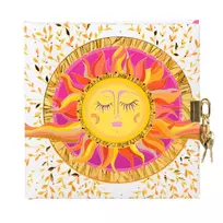 Užrašų knygutė GOLDBUCH 44419 Resting sun su spynele| 17x17| 96 psl|balti lapai
