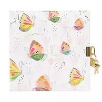 Užrašų knygutė GOLDBUCH 44589 Mariposa su spynele| 17x17| 96 psl|balti lapai