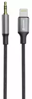 Swissten Audio Adapter Textile Lightning - 3.5mm Jack Cable 1.5m