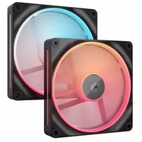 Corsair iCUE LINK LX140-R RGB Kompiuterio korpusui Ventiliatorius 14 cm Juoda 2 vnt