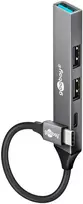 Goobay Slim 4-Port USB Hub, USB-C to USB-C/USB-A, 5Gbit/s | 74459