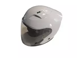 Motociklininko šalmas YM-637, L (59-60 cm), balta