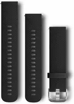 Apyrankė Garmin Quick Release Bands (20 mm), Black, silver hardware