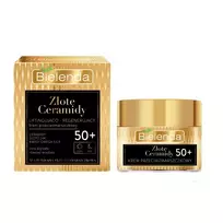 BIELENDA_Golden Ceramides liftinguojantis ir regeneruojantis kremas nuo raukšlių 50+ dienai ir nakčiai 50ml
