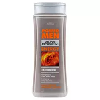 JOANNA_Power Men Energizuojanti dušo želė vyrams Juodieji pipirai ir guarana 300ml