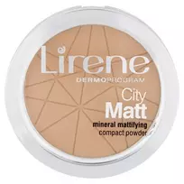 LIRENE_City Matt Mineralinė matinė kompaktinė pudra 03 Beige 9g