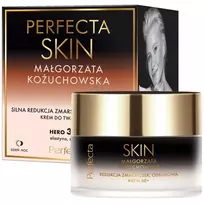PERFECTA_Skin Małgorzata Kożuchowska kremas nuo raukšlių 60+ su peptidais, keramidais, elastinu, eritritoliu ir prebiotikais 50ml