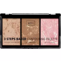 WIBO_3 Steps Baked Contouring Palette 10g veido kontūravimo paletė