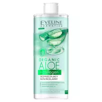 EVELINE_Organic Aloe+kolageno skysti akių pleistrai tamsiems ratilams ir paburkimui mažinti 20ml