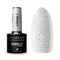 CLARESA_Soak Off UV/LED blizgučių hibridinis lakas 1 5g