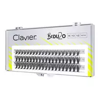 CLAVIER_BeDU2O Dvigubos apimties blakstienų kuokšteliai Mišinys 8-10-12mm
