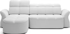 Kampinė sofa Beneth, Balta