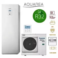Šilumos siurblys Panasonic R32 oras-vanduo + 185l. boileris 3kW  WH-ADC0309J3E5C / WH-UD03JE5