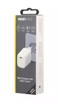 Travel Charger 20W USB-C By Musthavz  White