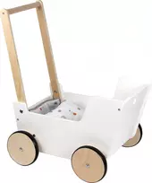 Push-Along Doll Pram "Little Button"