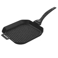 Rifliuota ketaus keptuvė nuimama rankena Steak Champ