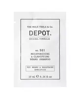 Depot, 500 Beard & Mustache Specifics No. 501, Pro-Vitamin B5, Beard Shampoo, Moisturizing & Clarifying, 10 ml
