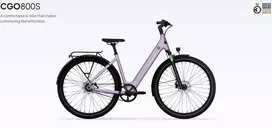 Dviratis 28" elektrinis Tenways CGO800S 374Wh unisex violetinis matinis 48cm one size