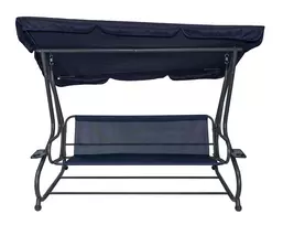 Sodo supynės su stogeliu Textylina 2x1 Navy Blue