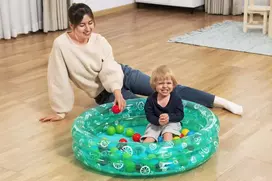 Vaikiškas baseinas su kamuoliukais Bestway Green Pool, Ø91 cm, 50 vnt.