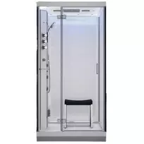 Garinė Dušo Kabina AMUE-H1000-13L Balta 100x100x217 cm.