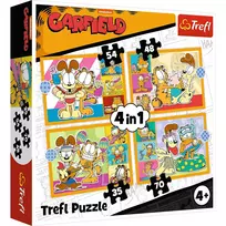 TREFL GARFIELD 4 dėlionių rinkinys