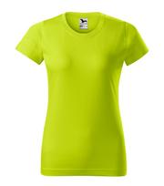 Moteriški Marškinėliai MALFINI Basic 134 Lime punch, 160g/m2