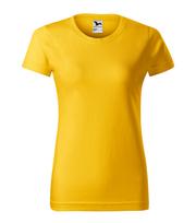 Moteriški Marškinėliai MALFINI Basic 134 Yellow, 160g/m2