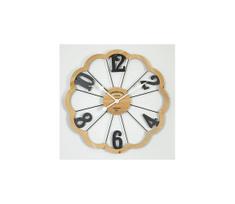 Sieninis laikrodis 1xAA diametras 60 cm smėlio spalva/juoda