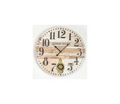 Sieninis laikrodis 1xAA diametras 58,2 cm smėlio spalva