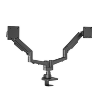 edbak Desk Mount | DMV02 Dual Swing Arm | Height Adjustable, Tilting | 19-35" | Maximum Weight Capacity: 20 kg | Black