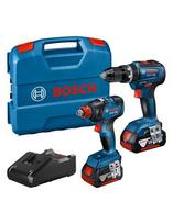 AKUMULIATORINIŲ ĮRANKIŲ KOMPLEKTAS BOSCH GDX 18V-200 + GSB 18V-55