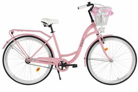 Moteriškas dviratis Lila Davi 1 pavara, 28″, 160–185 cm, Rožinė