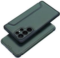 Dėklas Oem RAZOR Book skirtas Samsung Galaxy A36 5G dark žalios spalvos