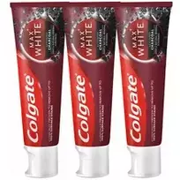 Colgate Max White Charcoal Trio Toothpaste - Bělicí zubní pasta s aktivním uhlím, 75ml