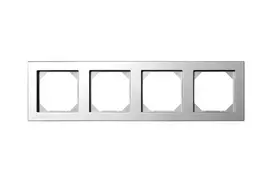 Keturvietis rėmelis LIREGUS EPSILON, metalo spalvos
