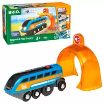 BRIO 33971 – „Smart Tech“ – garsą atkuriančios traukinys ir tuneliai