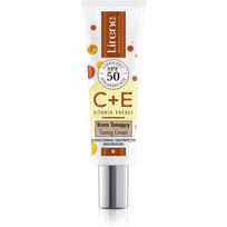 Lirene Vitamin Energy C+E veido kremas odos atspalviui išlyginti SPF 50 30 ml