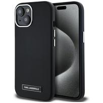 Karl Lagerfeld FW Metal Plate MagSafe Case for iPhone 15, Black