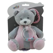 TULILO Music Box Pink Teddy Bear 18 cm
