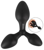 Black Velvets Training Triple Butt Plug Black