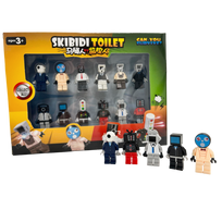 LEGO Skibidi Toilet žmogeliukų - figurėlių rinkinys - 12 vnt.