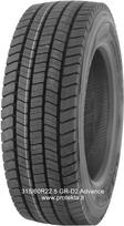 Padanga 315/60R22.5 GRD2 Advance 20PR 154/150L TL M+S 3PMSF (gal.),  315/60 R22.5