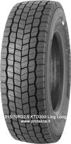 Padanga 315/70R22.5 KTD300 Ling Long 18PR 156/150L  TL M+S 3PMSF,  315/70 R22.5